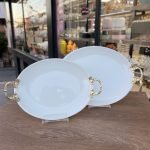 2 Boy Porselen Sunumluk GOLD **PNC12