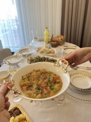 3 Ayaklı Porselen Salata Kasesi GOLD**1 Adet PNC14 - Görsel 3