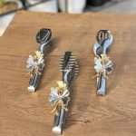 3’Lü Kelebek Gümüş Maşa*PNC202