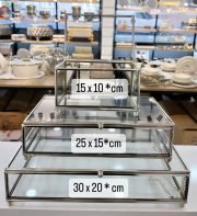 25 x 15 cm Cam Kutu * GÜMÜŞ - Görsel 2