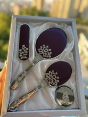 Ağaç Ayna Tarak *Mürdüm - Görsel 2