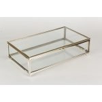 25 x 15 cm Cam Kutu * GÜMÜŞ