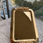 Çift Dekorlu Tepsi Gold