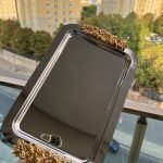 Çift Dekorlu Tepsi Gümüş