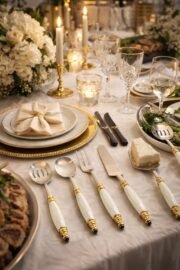 5’Li Porselen Kulplu Servis Sunumluk - Görsel 2