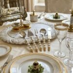 5’Li Porselen Kulplu Servis Sunumluk*Boncuk