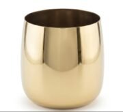 DÜZ MODEL CEZVE VAZO GOLD - Görsel 2