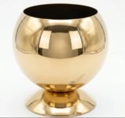 MİNİ KÜRE  CEZVE VAZO GOLD - Görsel 2