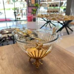 Çubuklu Cam Salata Kasesi